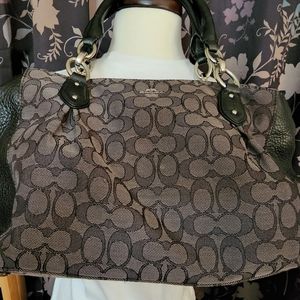 Brown beautiful coach purse